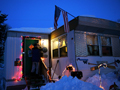 Turning on holiday lights