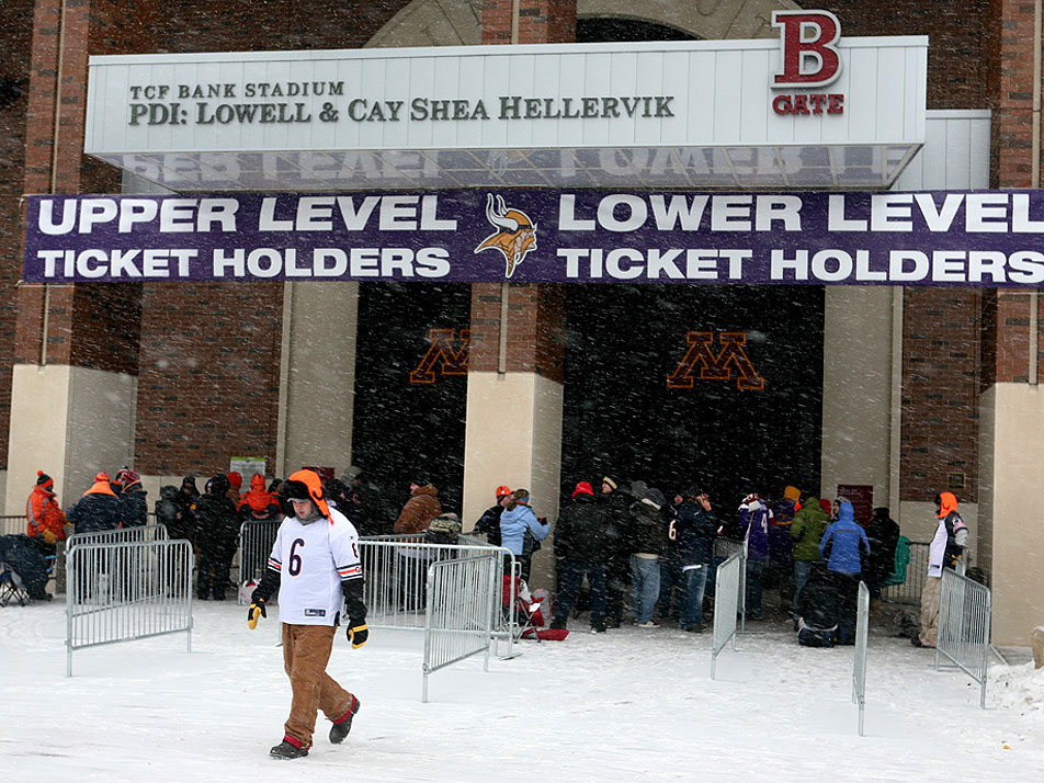 Outside the TCF Stadium