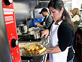 Cooking in a community kitchen