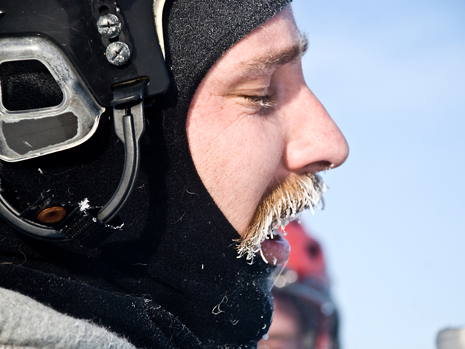 Temperatures reached nearly -20 on the ice