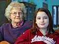 Grandmother and granddaughter