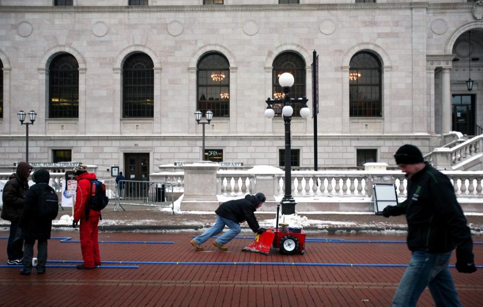 Snow plow competition