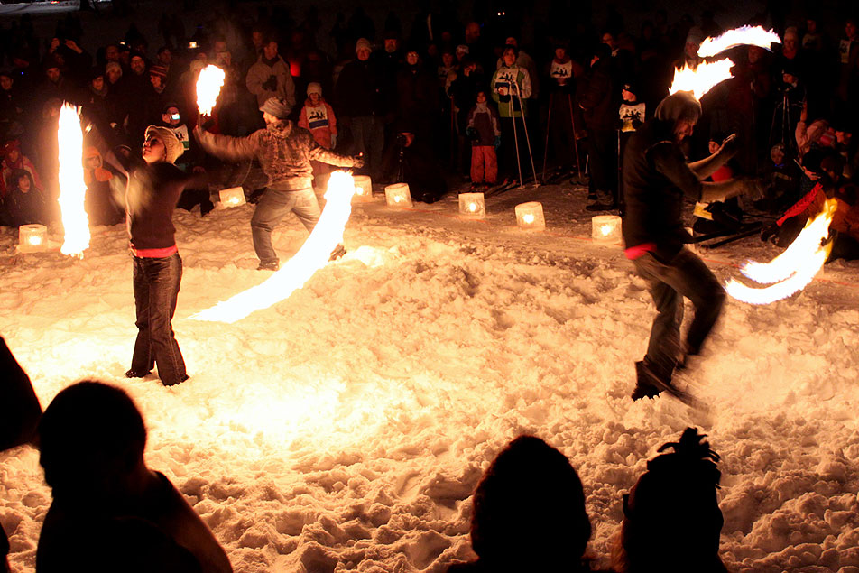 Fire dancers