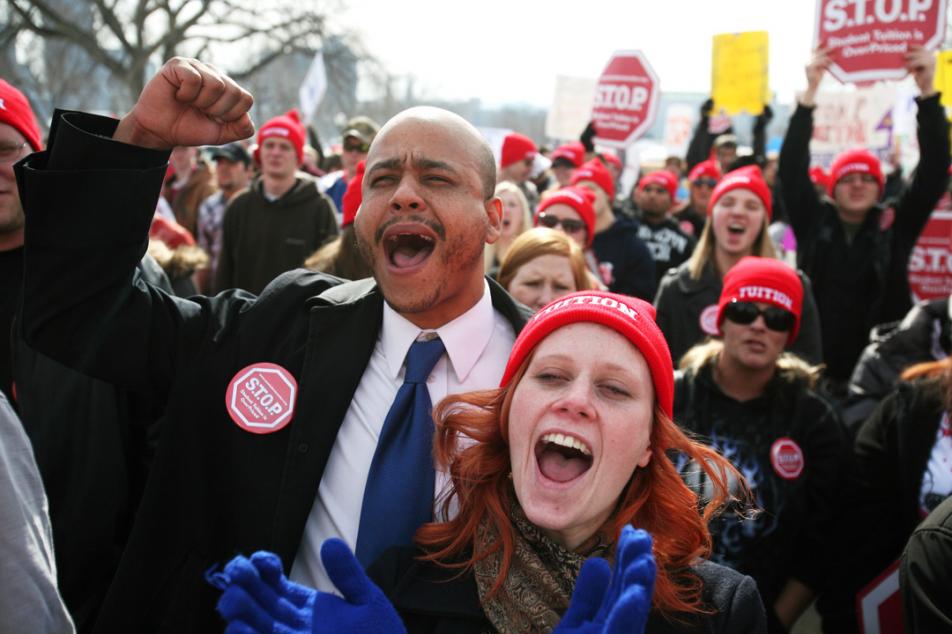 Tuition rally