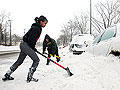 Digging out the car