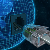 Internet cable and globe