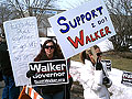 Walker supporters