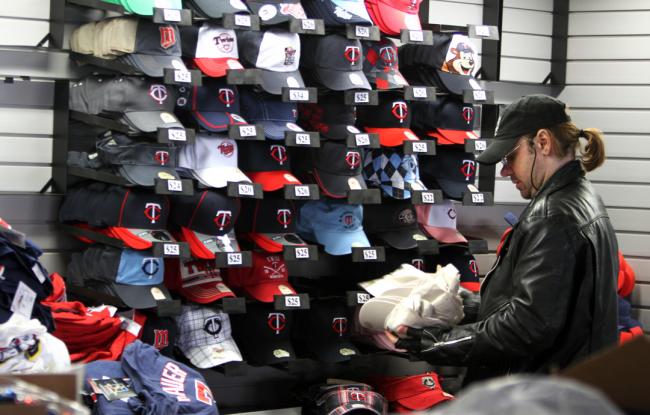 target field twins. booth at Target Field in