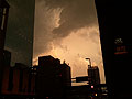 Stormy downtown