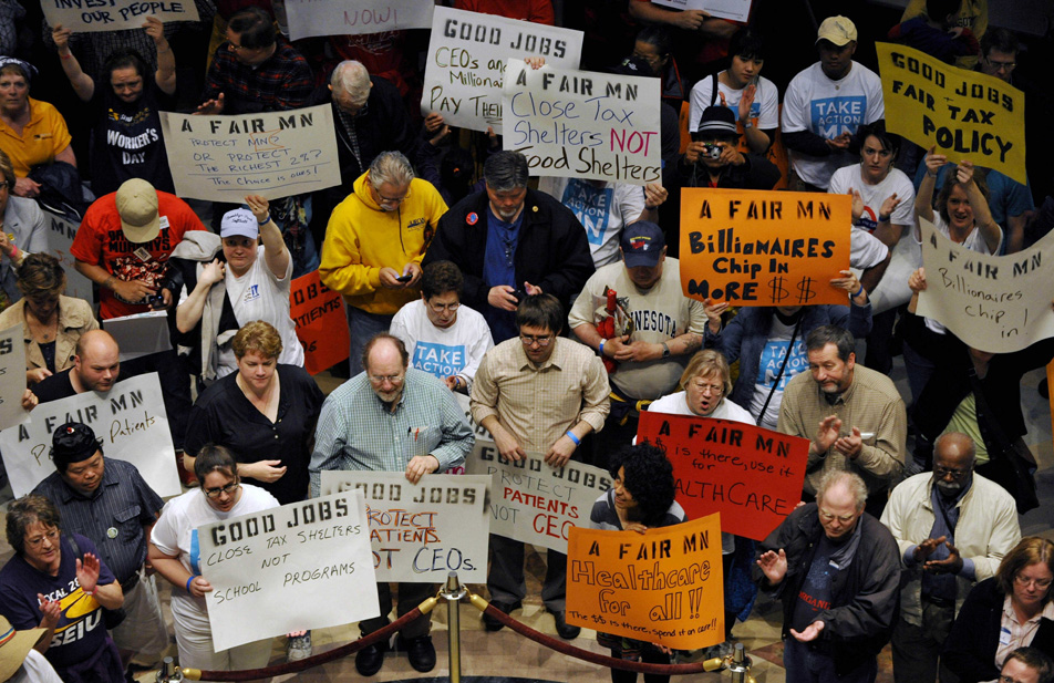 Demonstrators at Capitol