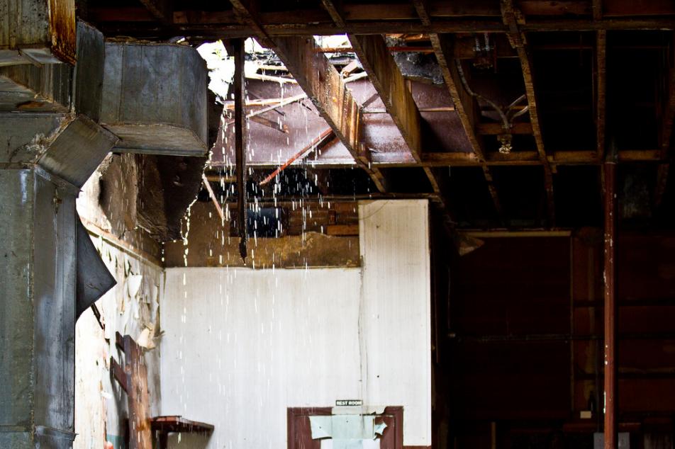 Buildings damaged