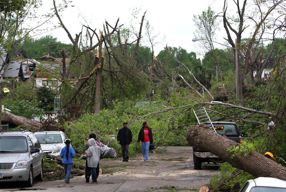 Tornado damage