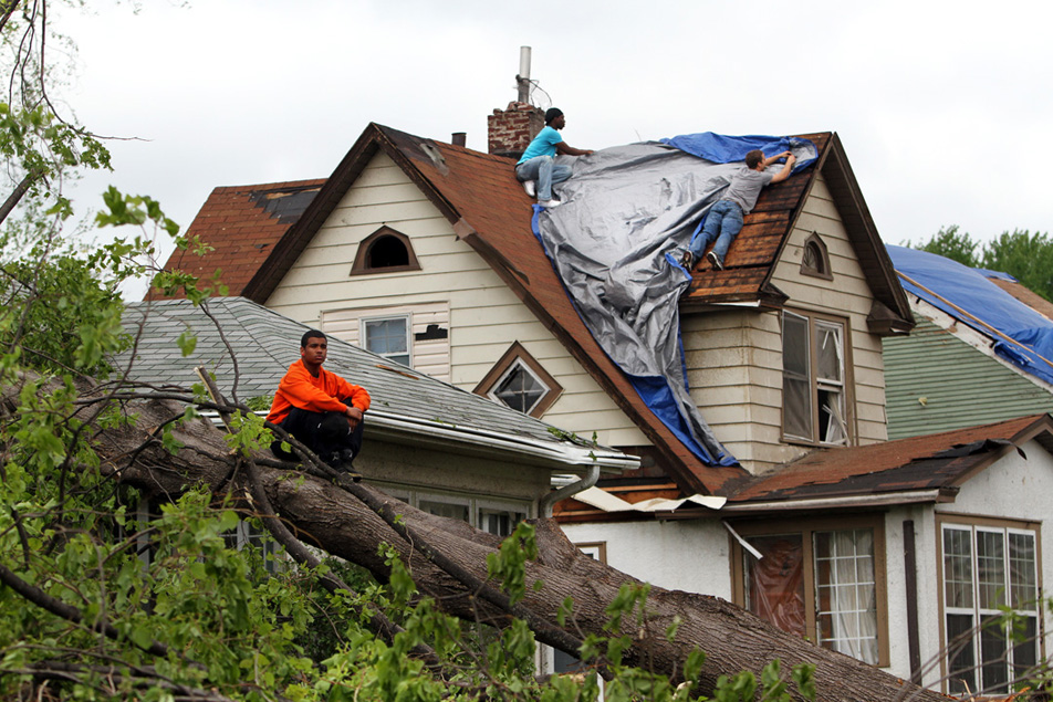 Tornado damage