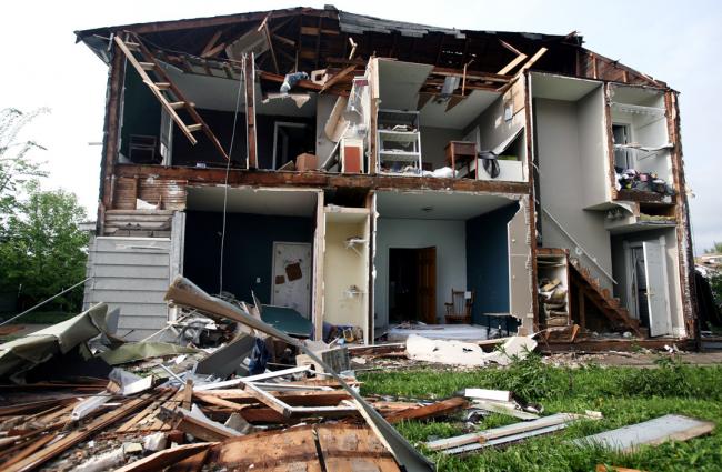 Tornado House Damage
