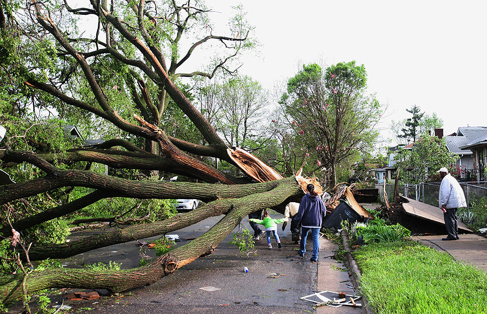 Tornado damage