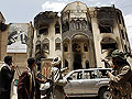 Damaged house in Sanaa