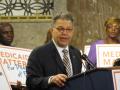 Franken at Medicaid rally