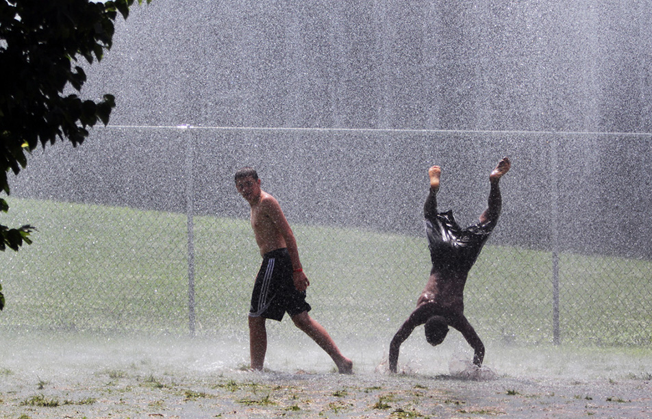 Getting wet