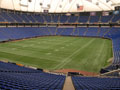 Metrodome football field