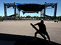 Prepping State Fair stage equipment