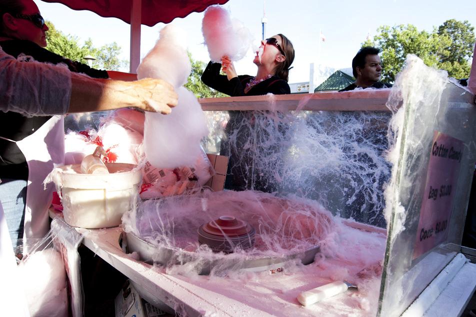 Cotton candy at the state fair