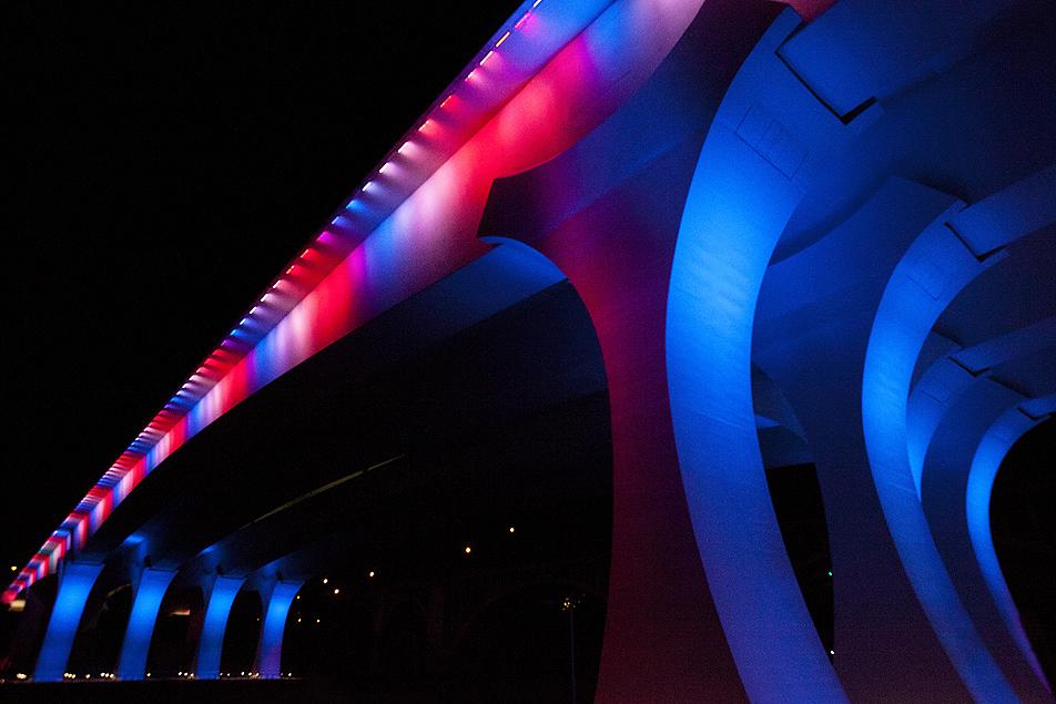 The Interstate 35-W bridge in Minneapolis