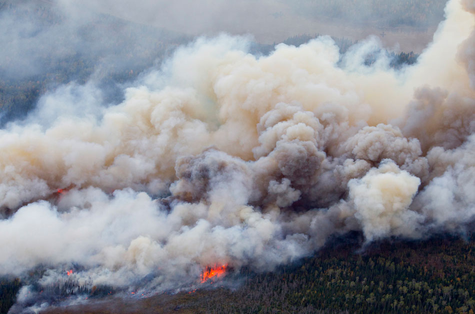Aerial photos of the fire in BWCA Minnesota Public Radio News