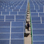 Solar power in China.