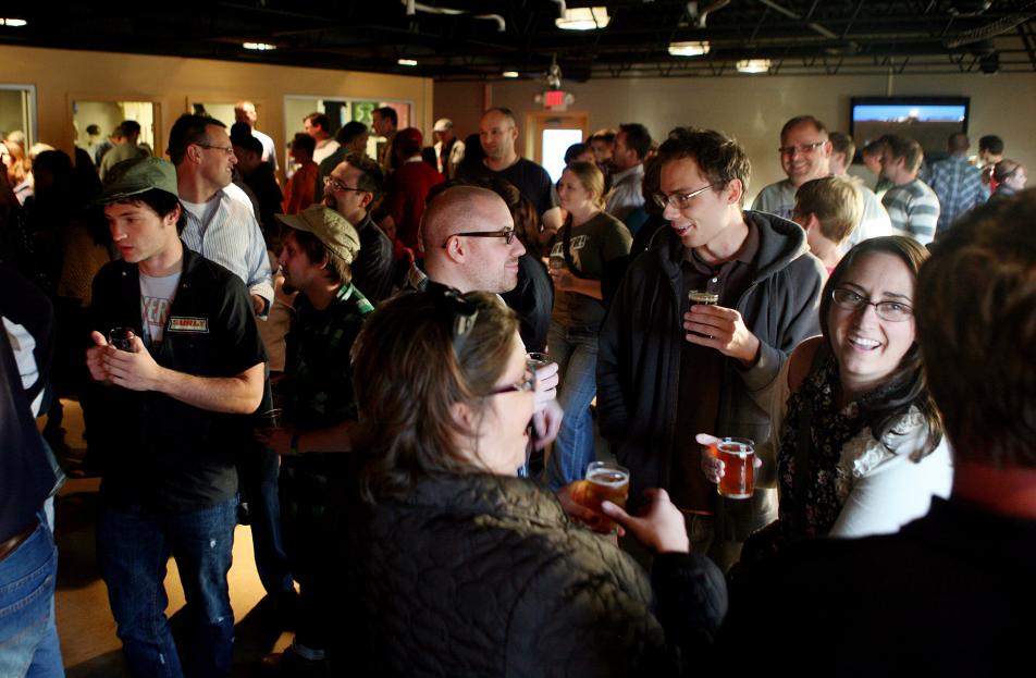 Socializing at Surly