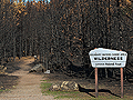 Burned BWCA entry point