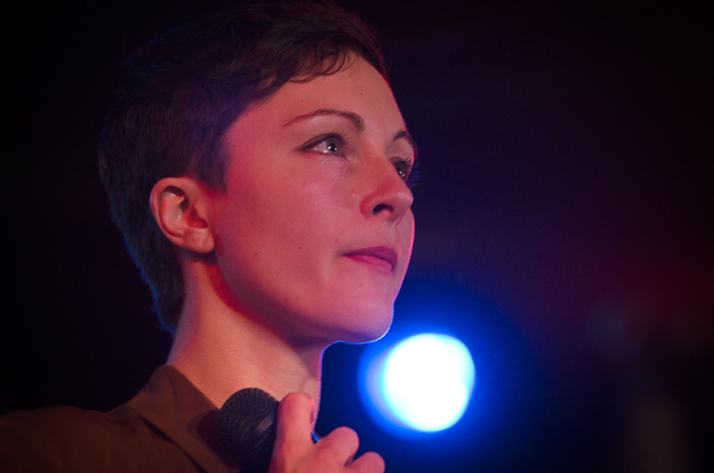 Channy Caselle of Polica at the Turf Club. Channy Caselle of Polica at the Turf Club.
