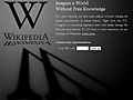 Wikipedia's protest screen