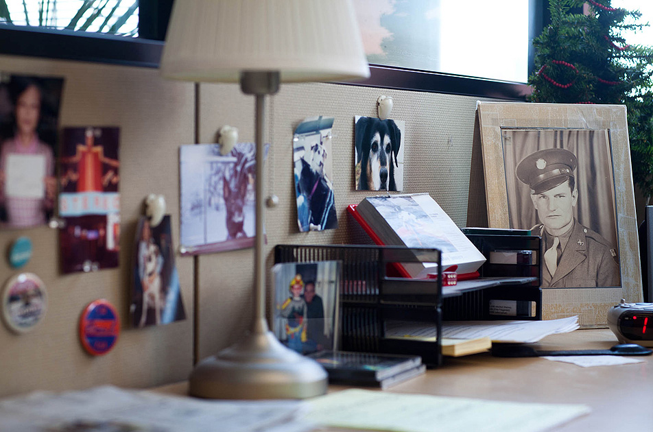 Gary Eichten's desk mementos