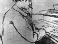 Caricature of Satie