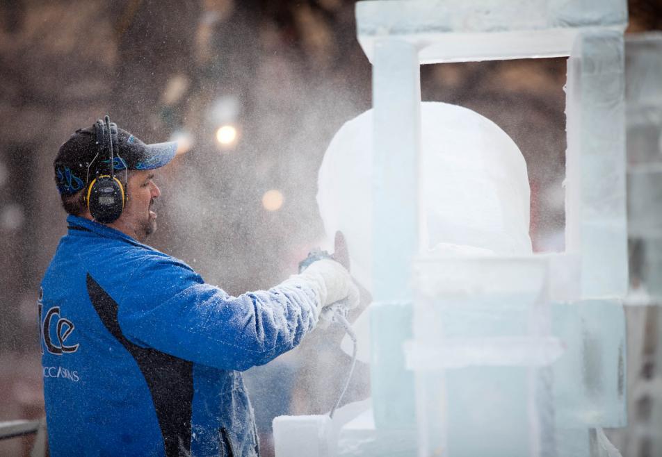 Winter Carnival ice sculptures