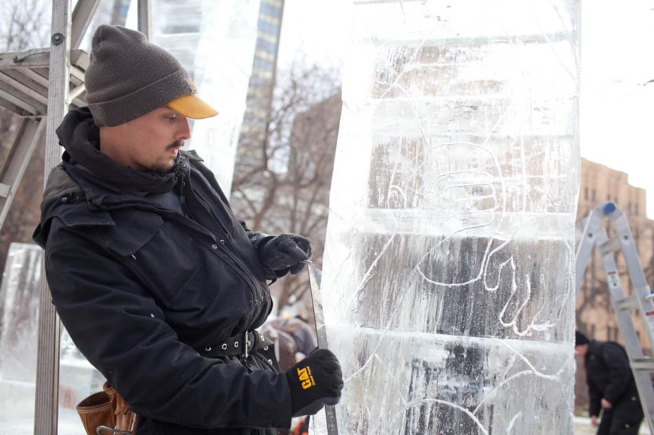 Winter Carnival ice sculptures