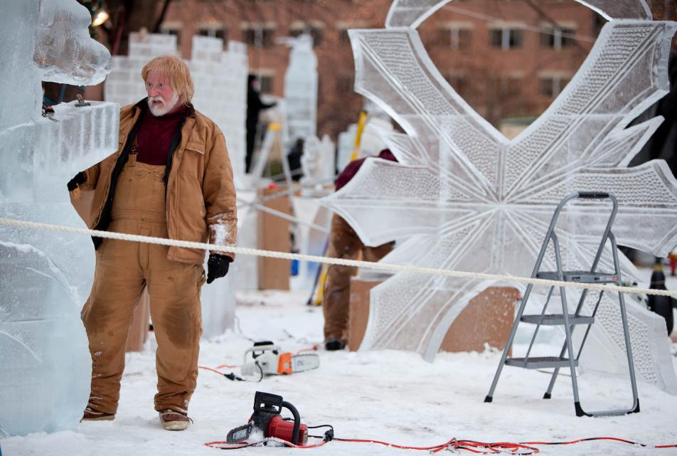 Winter Carnival ice sculptures