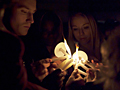 Lighting candles
