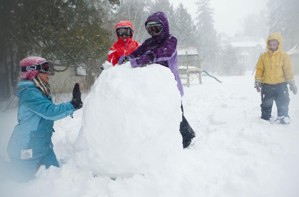 Snowman construction
