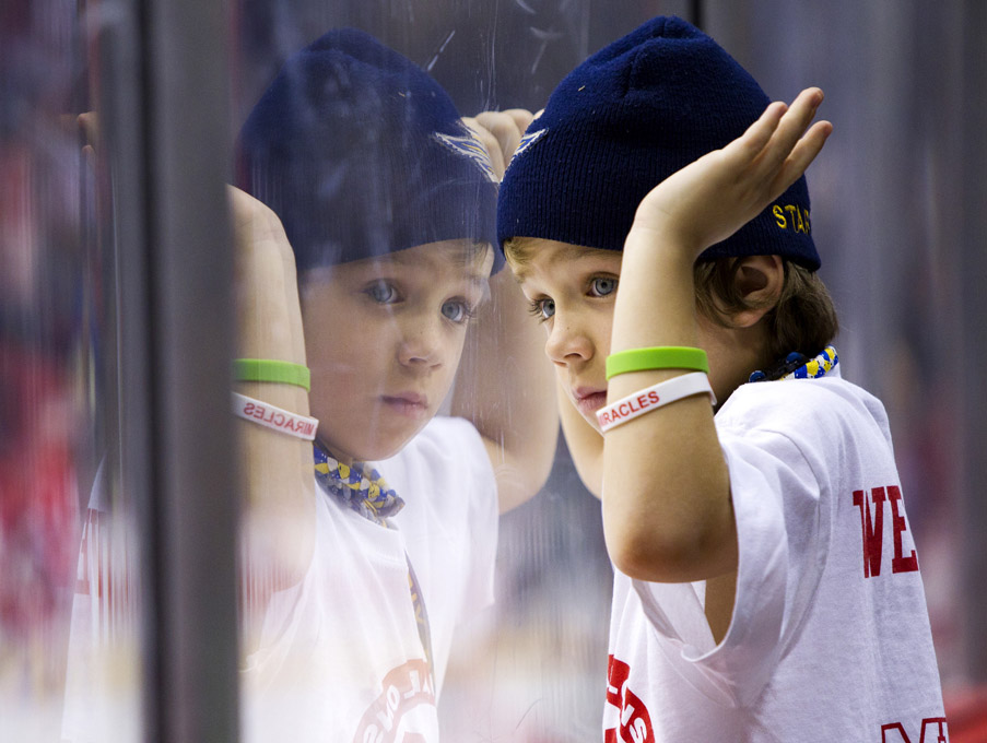 Watching warmups