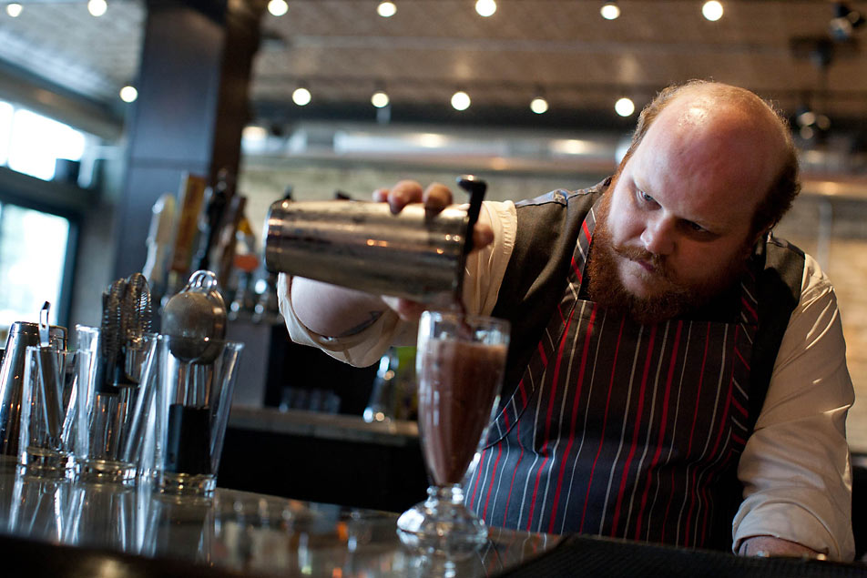 Pouring a drink