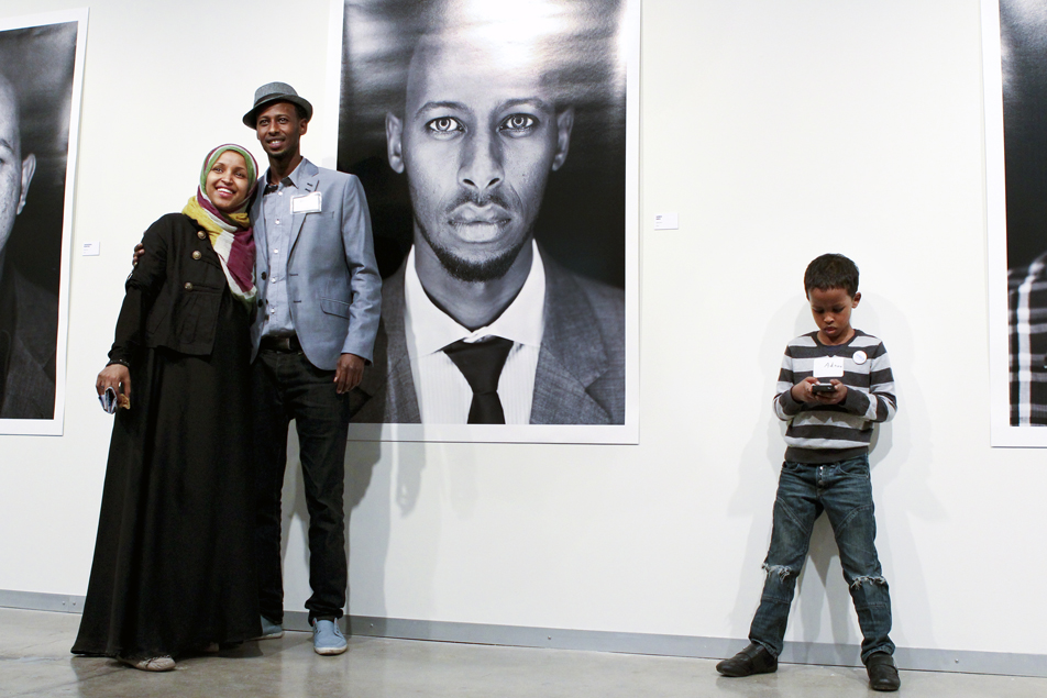 Ahmed Hirsi and his wife, Ilhan Omar