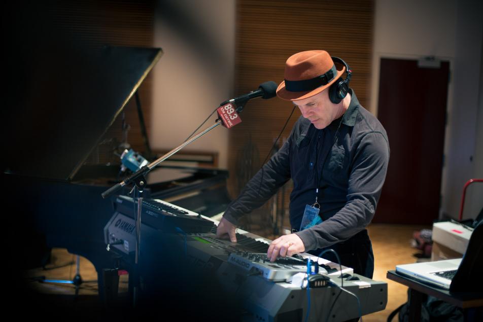 Synth-pop pioneer Thomas Dolby in The Current studio.