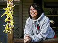 Tina Kerska and her yellow ribbons