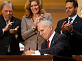 Dayton signs stadium bill