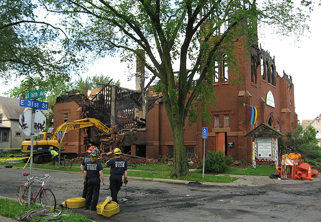 Burning Down Church