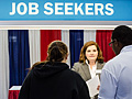 Career fair job seekers