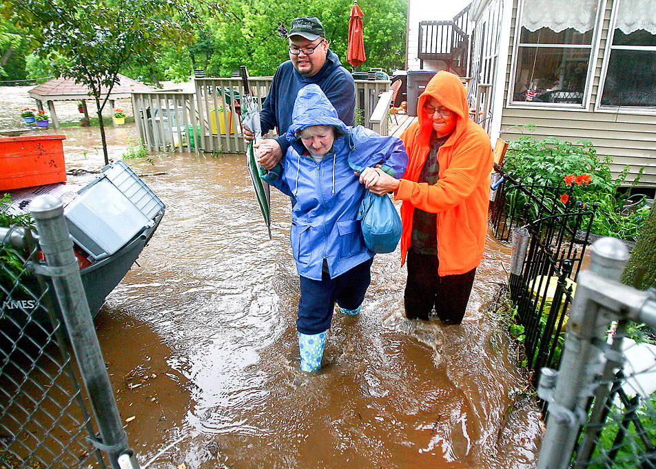 Helping through water