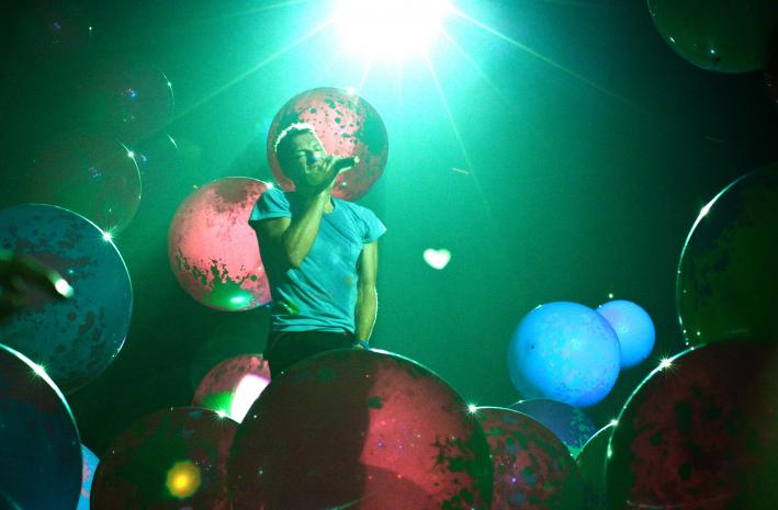 Chris Martin of Coldplay at the Xcel Energy Center in St. Paul. Chris Martin of Coldplay at the Xcel Energy Center in St. Paul.