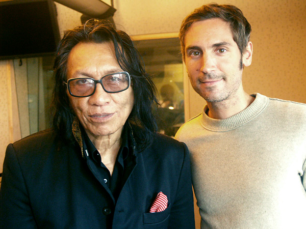 Rodriguez and Malik Bendjelloul in the MPR studios in July 2012.